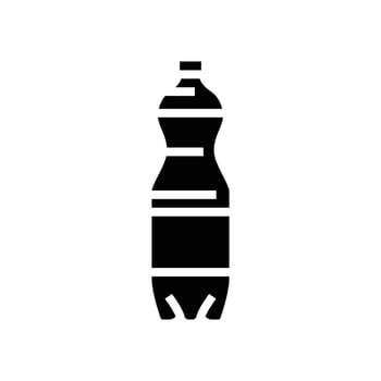 drink soda plastic bottle glyph icon vector illustration