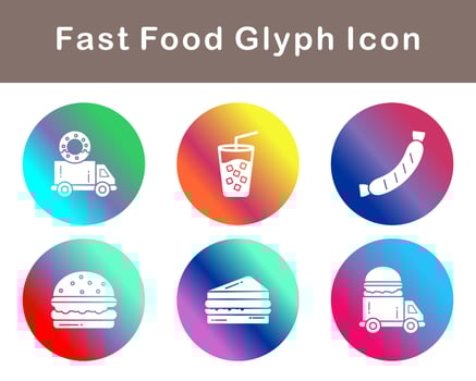 Fast Food Vector Icon Set