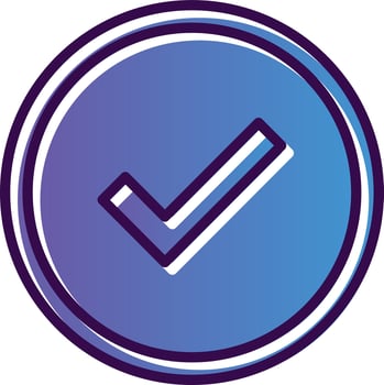 Checked Vector Icon Design