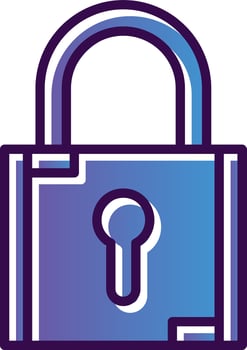 Locked Vector Icon Design