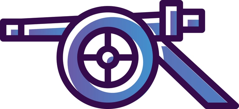 Cannon Vector Icon Design