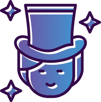 Magician Woman Vector Icon Design
