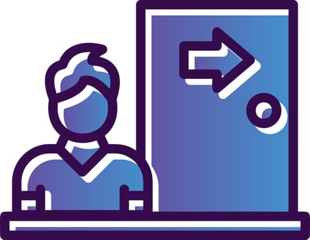 Dismissal Vector Icon Design