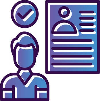 Hired Vector Icon Design