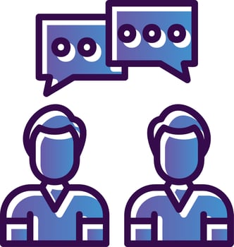 Conversation Vector Icon Design