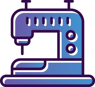 Sewing Machine Vector Icon Design