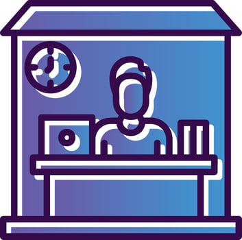 Home Office Vector Icon Design