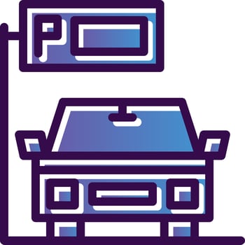 Parking Vector Icon Design