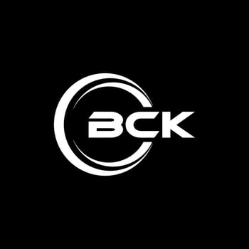BCK letter logo design in illustration. Vector logo, calligraphy designs for logo, Poster, Invitation, etc.
