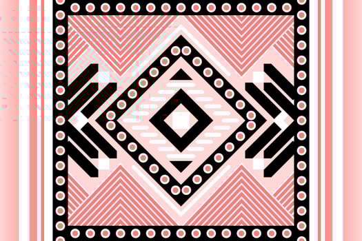 Colorful geometric ethnic seamless pattern designed for background, wallpaper, traditional clothing, carpet, curtain, and home decoration. vector