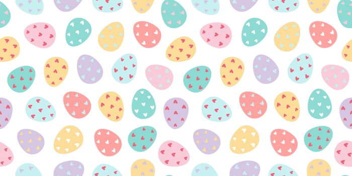 Easter eggs pattern. Decorated Easter eggs png