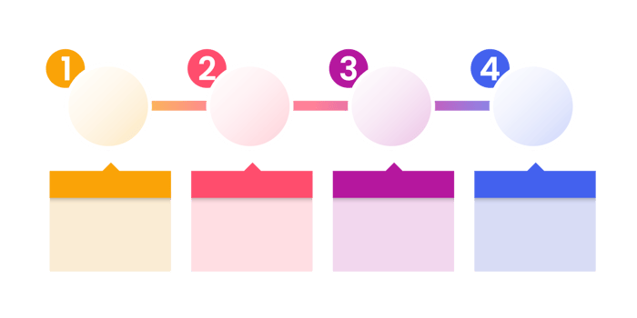 infographic design template. Business flow chart. the sequence of steps arranged horizontally. illustration. png