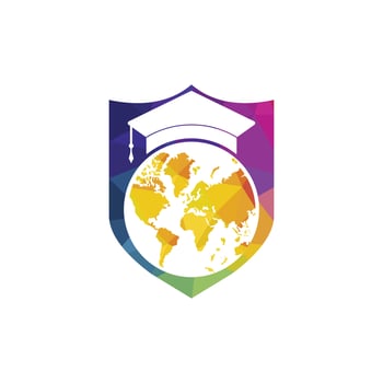 World education logo design. Modern education logo design inspiration. vector