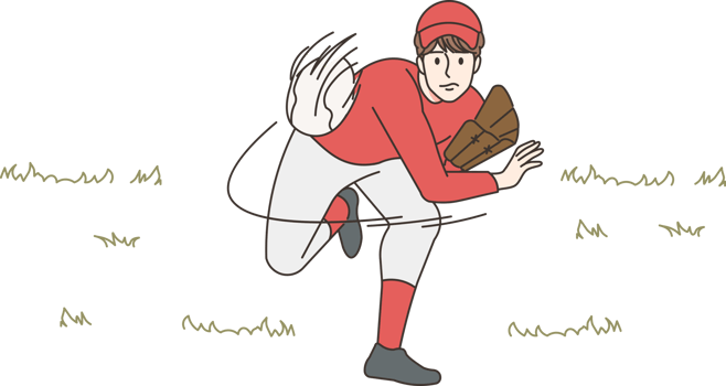 Sportsman playing baseball png