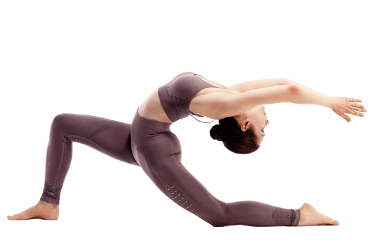 young woman doing yoga practice png
