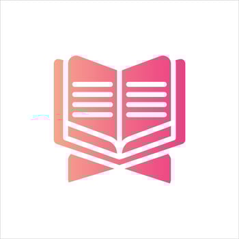 reading icon with isolated vektor and transparent background vector