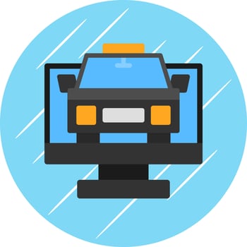 Taxi Vector Icon Design