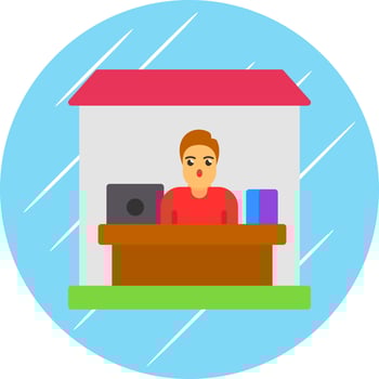 Home Office Vector Icon Design