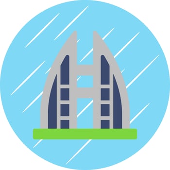 Bahrain Vector Icon Design