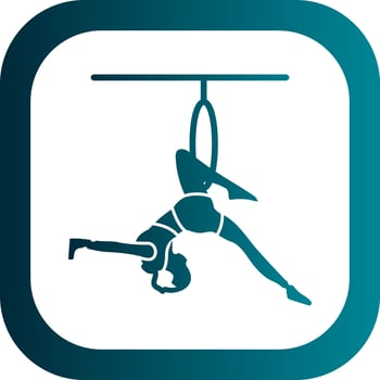 Trapeze Artist Vector Icon Design