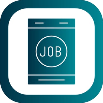 Job Search Vector Icon Design