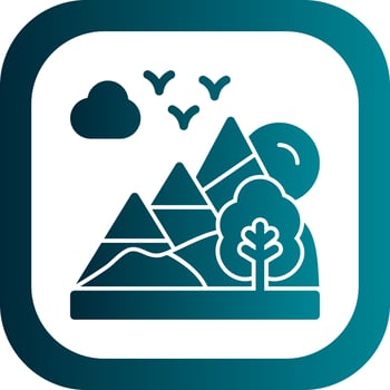 Landscape Vector Icon Design