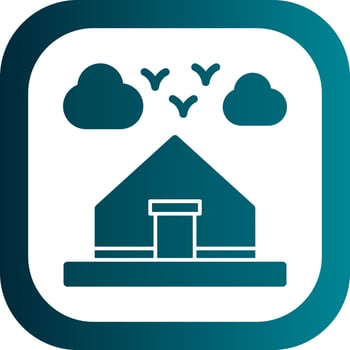 Tent Vector Icon Design