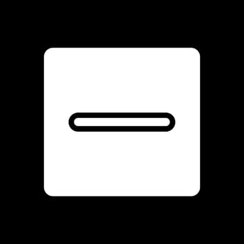 Minus Square Vector Icon Design