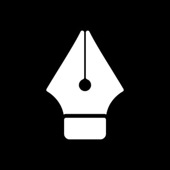 Pen Nib Vector Icon Design