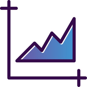 Chart Area Vector Icon Design