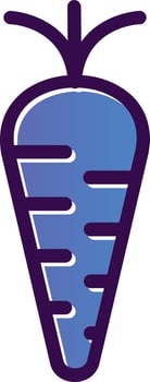 Carrot Vector Icon Design