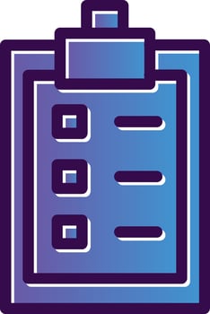 Clipboard List Vector Icon Design