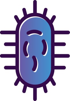 Bacteria Vector Icon Design
