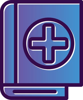 Book Medical Vector Icon Design