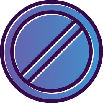 Ban Vector Icon Design