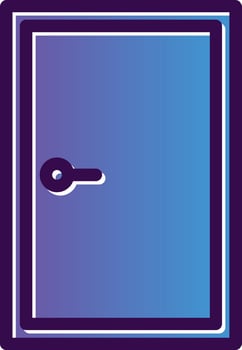Door Closed Vector Icon Design