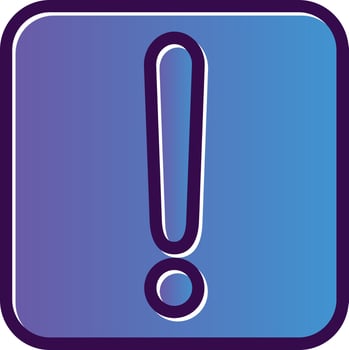 Exclamation Vector Icon Design