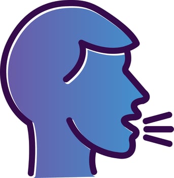 Head Side Cough Vector Icon Design