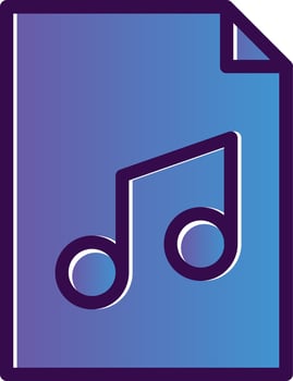File Audio Vector Icon Design