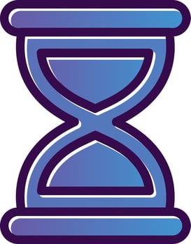Hourglass Half Vector Icon Design