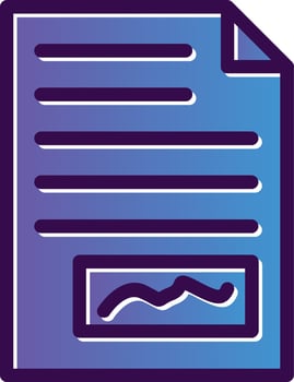 File Signature Vector Icon Design