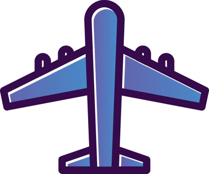 Plane Vector Icon Design