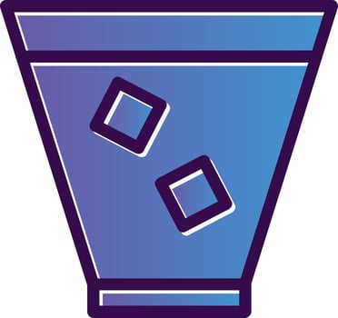 Glass Whiskey Vector Icon Design
