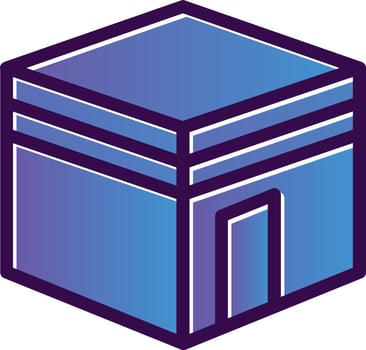 Kaaba Vector Icon Design