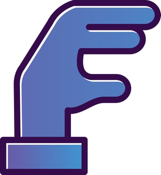 Hand Lizard Vector Icon Design