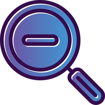 Zoom Out Vector Icon Design