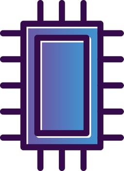 Microchip Vector Icon Design