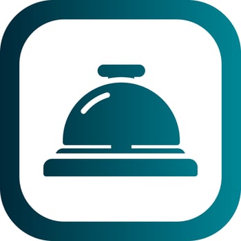 Concierge Bell Vector Icon Design