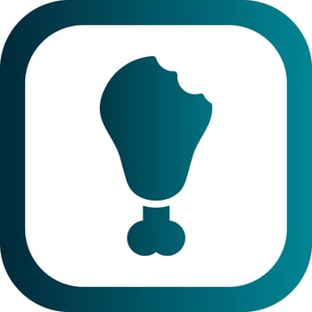 Drumstick Bite Vector Icon Design