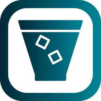Glass Whiskey Vector Icon Design